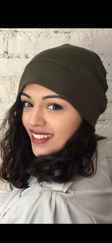 Chemo Cap | Volumizer For Head Scarf | Organic Cotton Hat | Rustic Style Casual Cap | Made in USA | Tagless Unisex For Sport For Sleep For Lining A Helmet or Scarf