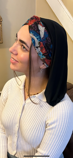 Beautiful Classic Snood | Exercise Hijab | Sport Hijab | Long Turban by Uptown Girl Headwear | Made in New York