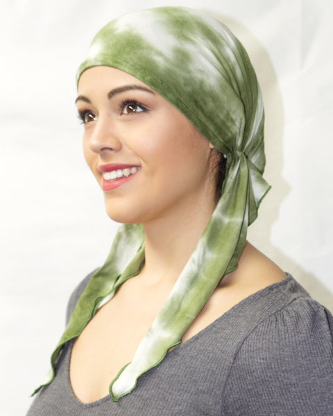 Essential Tie Back Cap Scrub Hat For Nurse Doctor Hospital Pre-Tied Head Scarf. Made in USA - Uptown Girl Headwear