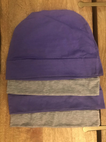 Head Covers For Cancer Patients Having Chemotherapy and Experiencing Hair Loss. Bundle of 4 Irregular. Made in USA - Uptown Girl Headwear