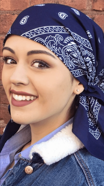 Bundle of 8 Rodeo Western Cowboy Cowgirl Pre Tied Bandana Retro Scarf For Hair 100% Cotton