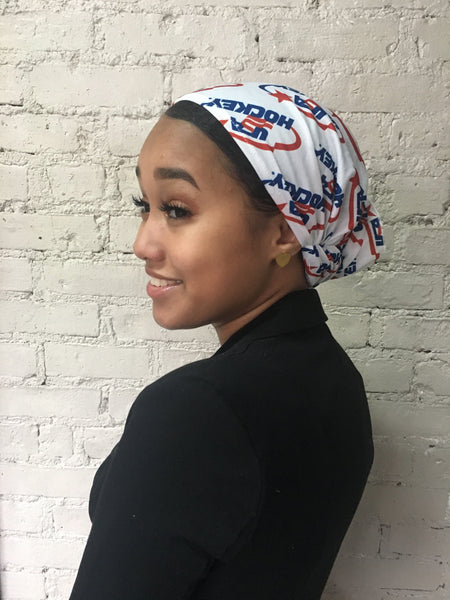 Tie Back Cap Sport Style Durag Pre Tied Headscarf Hairwrap Head Cover - Uptown Girl Headwear