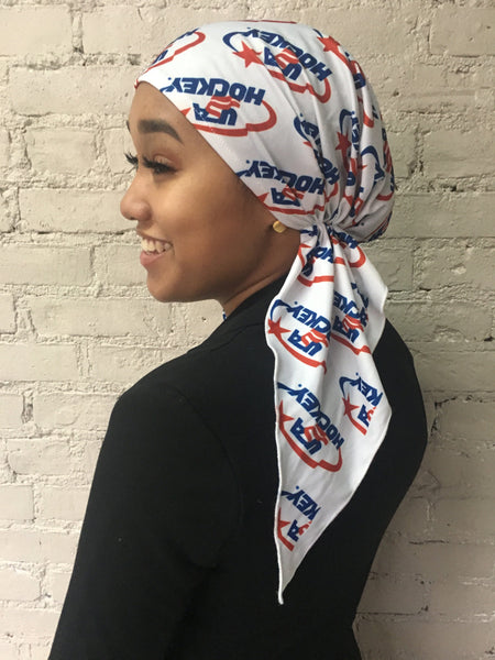 Tie Back Cap Sport Style Durag Pre Tied Headscarf Hairwrap Head Cover - Uptown Girl Headwear