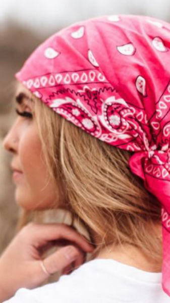 Bundle of 8 Rodeo Western Cowboy Cowgirl Pre Tied Bandana Retro Scarf For Hair 100% Cotton