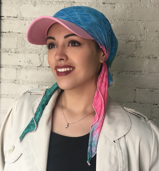 Sold Out. Restocking before 1.31.21. Green Sun Visor Hat To Conceal Hair. Head Scarf Modern Hijab Baseball Cap To Cover Your Hair - Uptown Girl Headwear