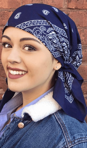 Bundle of 8 Rodeo Western Cowboy Cowgirl Pre Tied Bandana Retro Scarf For Hair 100% Cotton