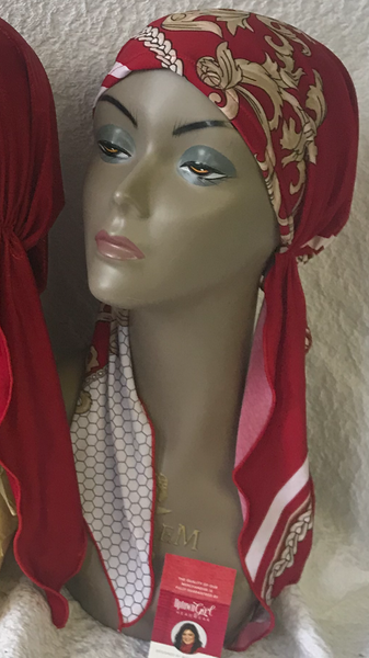 Fall Winter Gift For Friend Bundle of 3 Red Head  Scarves For Women - Uptown Girl Headwear