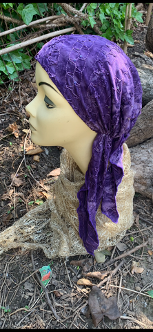 Purple Pre Tied Headscarf For Women | Proudly Made i. the USA