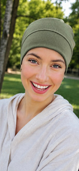 100% USA Organic Cotton Unisex Sleep Night Running Cap Hat | Bike Helmet Liner | Proudly Made in the USA