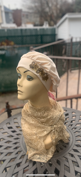 Brown Hat With Design | Best Soft Cap In Brooklyn New York | Made in USA by Uptown Girl Headwear