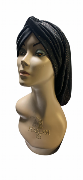 Uptown Girl Headwear Classic Snood Turban | Black Hijab Style | Tichel For women