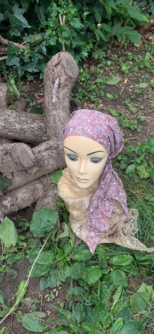 100% Cotton Headscarf For Women | Lightweight Comfortable Chic Style Headwear | Pre Tied Hair Covering | Made in USA