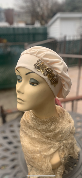 Brown Hat With Design | Best Soft Cap In Brooklyn New York | Made in USA by Uptown Girl Headwear