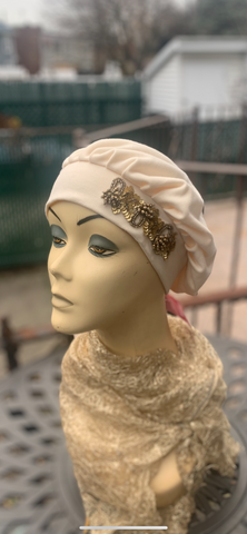 Wig Alternative | Brooklyn New York Neutral Color  Lightweight Comfortable Cap | Soft Hat Beanie Beret With Beautiful Design For Women To Cover Hair