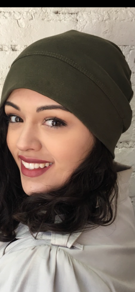 Volumizer For Head Scarf | Organic Cotton Hat | Rustic Style Casual Cap | Made in USA | Tagless Unisex For Sport For Sleep For Lining A Helmet or Scarf