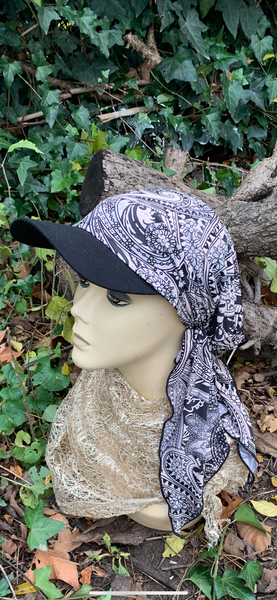 Sun Visor Scarf | Stylish Hat With Brim | Sun Shade | Modern Head Scarf For Women | Beachwear | Activewear | Made in USA