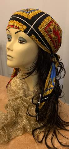 Designer Inspired Pre Tied Headscarf For Women | Soft Lightweight Lycra Fabric | Chic Casual or Formal Style | Wig Alternative | Modern Hijab | Made in USA