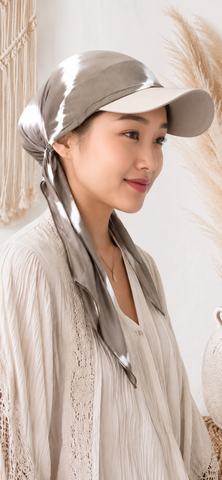 Tie Dye Headscarf For Women | Pre Tied Hair Cover That Slips On Like A Hat | Modern Fashion Tichel Hijab Turban Hair Wrap | Made in the USA