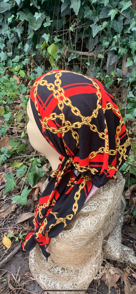 Modern Hair Wrap | Exercise Hijab Wig Alternative | Designer Style Pre Tied Headscarf