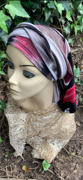 Wrap Around Head Scarf | Ten Way Tie Snood Turban | Modern Hijab | Made in USA