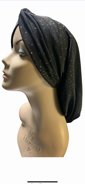 Uptown Girl Headwear Classic Snood Turban | Black Hijab Style | Tichel For women