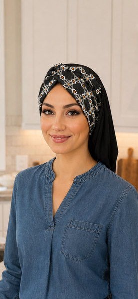 Uptown Girl Headwear Classic Snood | Lightweight Comfort Tichel Headscarf | Sport Style Hijab Vibe | Made in America