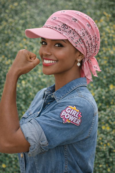 New Cotton Premium Pre Tied Bandana Visors | Breathable Cotton Hat | Lightweight Style Headcovering | Made in USA