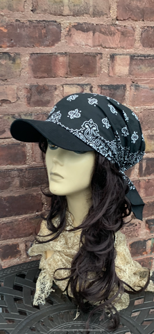 Quality Cotton Bandana Visor Headscarf For Women | Made in USA