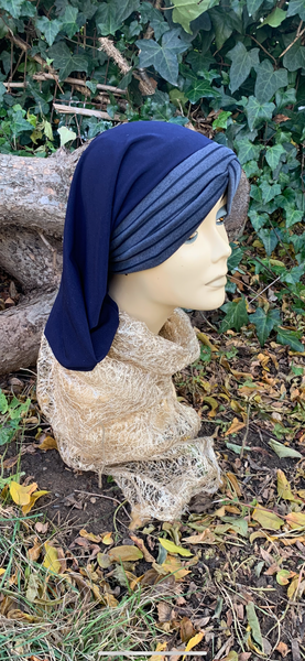 Navy Blue Snood Navy Headscarf Blue Hijab For Comfort and Style
