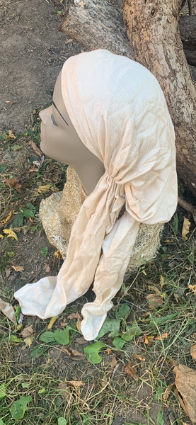 Champagne Color Sparkly Headscarf For Women