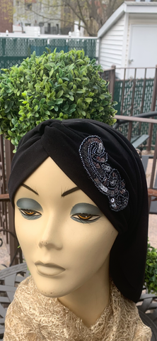 Black Snood With Design
