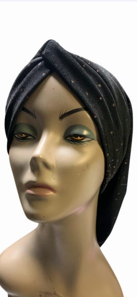 Uptown Girl Headwear Classic Snood Turban | Black Hijab Style | Tichel For women