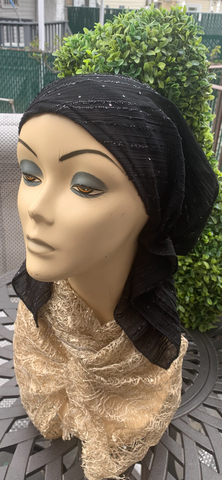 Premium Chiffon Headscarf With Design by Uptown Girl Headwear