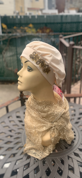 Brown Hat With Design | Best Soft Cap In Brooklyn New York | Made in USA by Uptown Girl Headwear