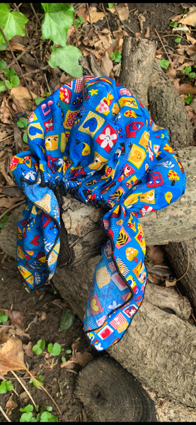 Cotton Sun Hat For Children and Teens | Pre Tied Colorful Hair Wrap | Proudly Made in the USA by Uptown Girl Headwear