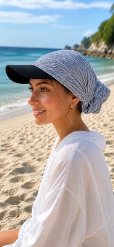Cap With Brim | Sun Hat For Women | Sun Visor Scarf. Sunshine Hat