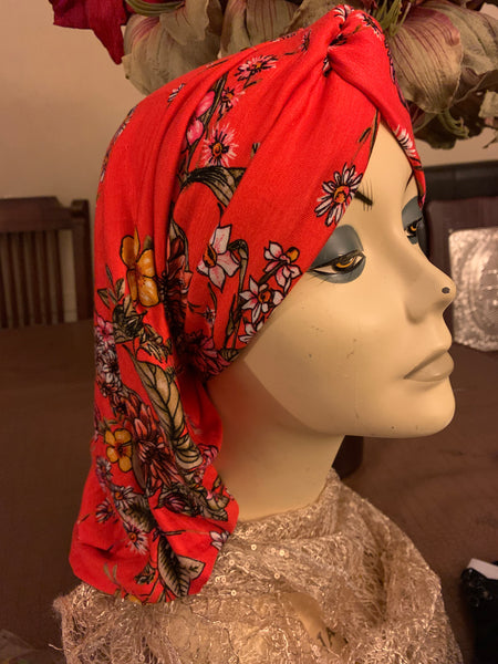 Colorful Turban Snood Head Scarf For Women | Exercise Hijab | Made in USA by Uptown Girl Headwear