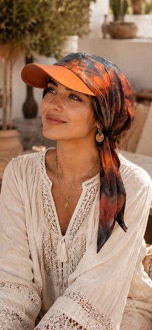 Uptown Girl Headwear Sun Visor Headscarf | Boho Chic Style | Made in USA