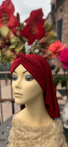 Red Turban Snood For Women