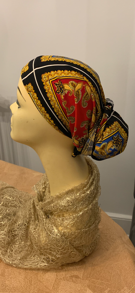 Designer Inspired Pre Tied Headscarf For Women | Soft Lightweight Lycra Fabric | Chic Casual or Formal Style | Wig Alternative | Modern Hijab | Made in USA