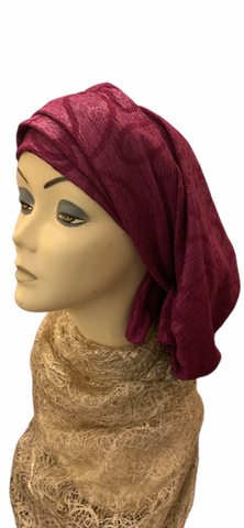 Adjustable Headwear | Wrap Around Snood Hijab Tichel | Headscarf for Women | Bohemian Style Clothing | Made in USA by Uptown Girl Headwear