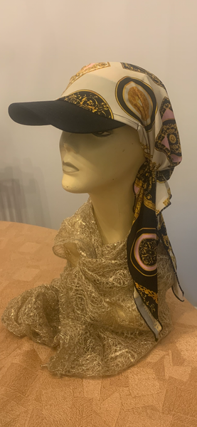 Visor Headscarf | Sun Hat | Swimming Pool Hat | Casual Wig Alternatives | Tichel With Brim | Made in NYC by Uptown Girl Headwear