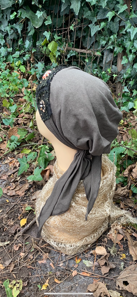 Olive Green Pre Tied Headscarf |