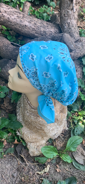 100% Cotton New Upgraded Quality Pre Tied Bandana That Is Gathered In The Back | Elasticated Fitted Headscarf For Women and Men | Modern Hijab For Full Coverage | 8 Color Choices| Made in USA
