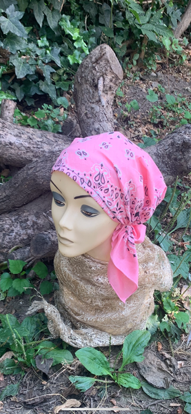 100% Cotton New Upgraded Quality Pre Tied Bandana That Is Gathered In The Back | Elasticated Fitted Headscarf For Women and Men | Modern Hijab For Full Coverage | 8 Color Choices| Made in USA