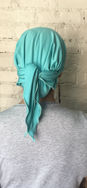 Head Scarves With More Grip | Eco Friendly Sustainable BAMBOO FABRIC Slip On Style Pre-Tied Head Scarf Hair Wrap For Women