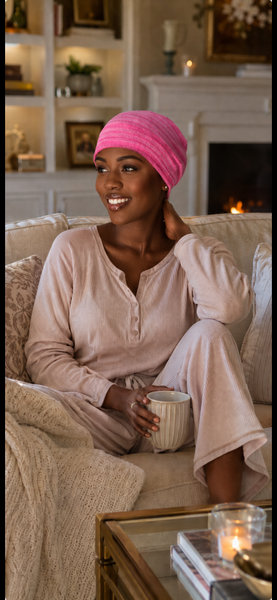 Volumizer For Head Scarves | Gift Set of 2 Head Warmers | Terry Night Sleep Cap For Men and Women | Bike Helmet Liner | Made in USA