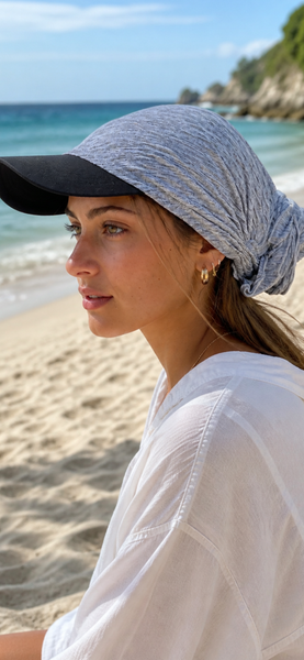 Cap With Brim | Sun Hat For Women | Sun Visor Scarf. Sunshine Hat