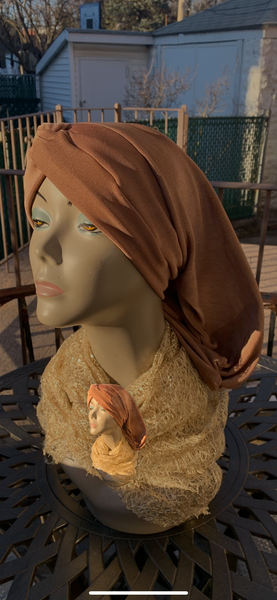 Slinky Lycra Snood Turban by Uptown Girl Headwear