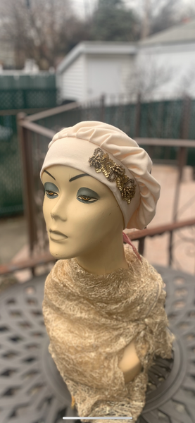 Brown Hat With Design | Best Soft Cap In Brooklyn New York | Made in USA by Uptown Girl Headwear